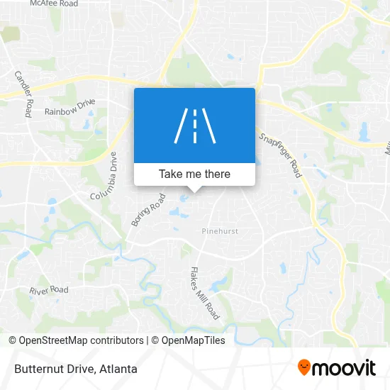 Butternut Drive map