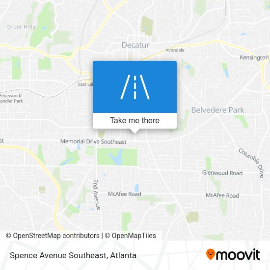 Spence Avenue Southeast map
