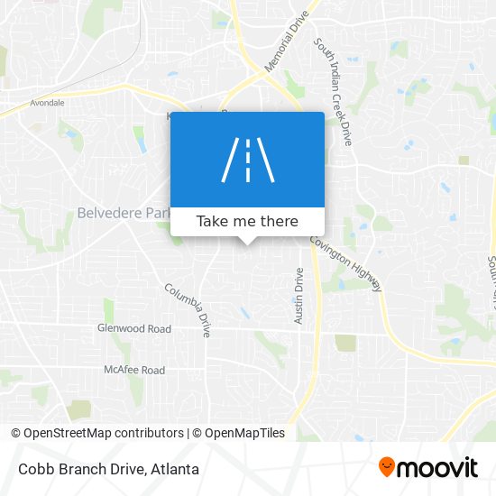 Cobb Branch Drive map