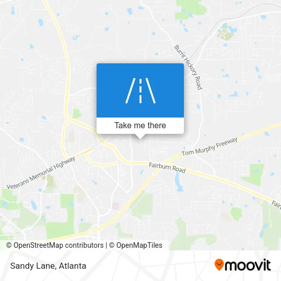 Sandy Lane map
