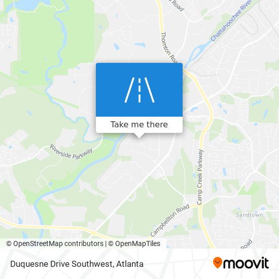 Mapa de Duquesne Drive Southwest