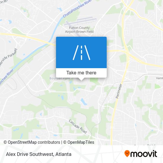 Alex Drive Southwest map