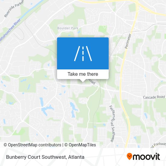 Mapa de Bunberry Court Southwest