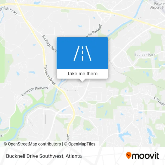 Bucknell Drive Southwest map