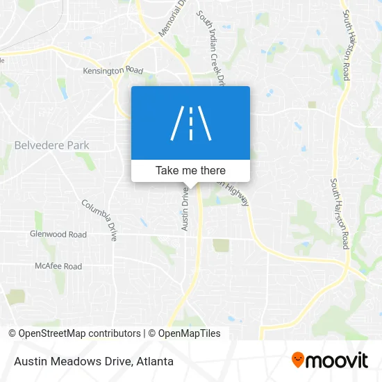 Austin Meadows Drive map