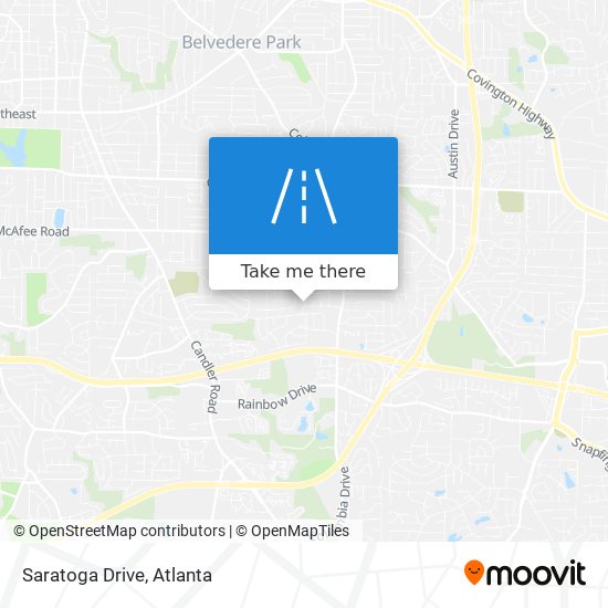 Mapa de Saratoga Drive