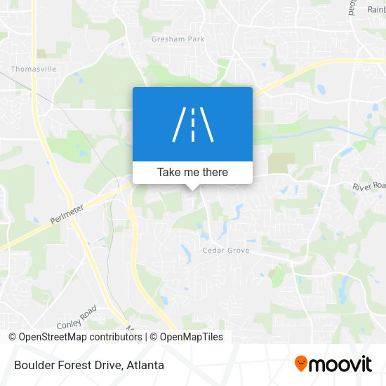 Boulder Forest Drive map