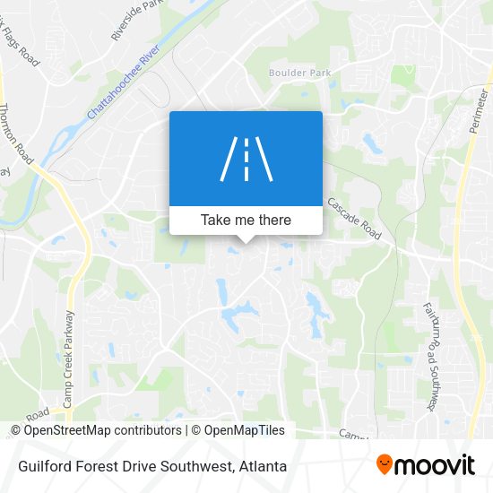 Mapa de Guilford Forest Drive Southwest