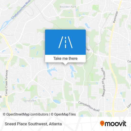 Sneed Place Southwest map