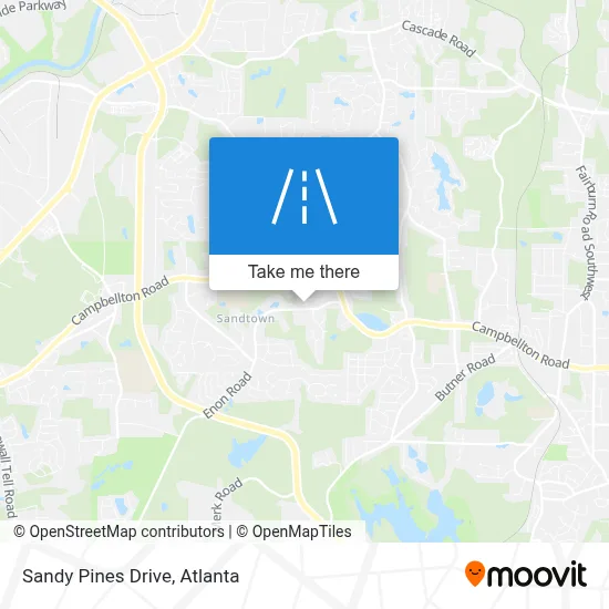 Sandy Pines Drive map