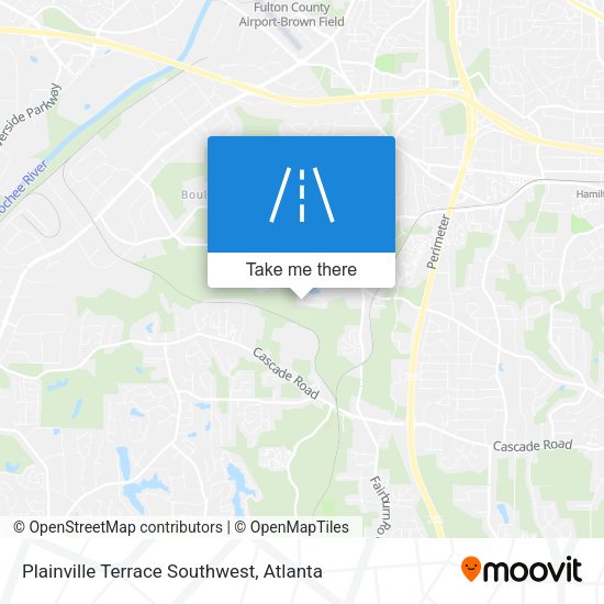 Mapa de Plainville Terrace Southwest