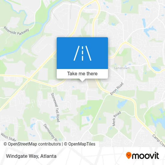 Windgate Way map