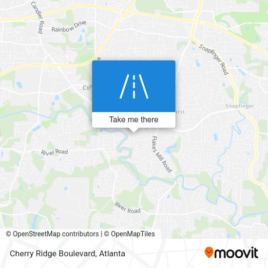 Cherry Ridge Boulevard map