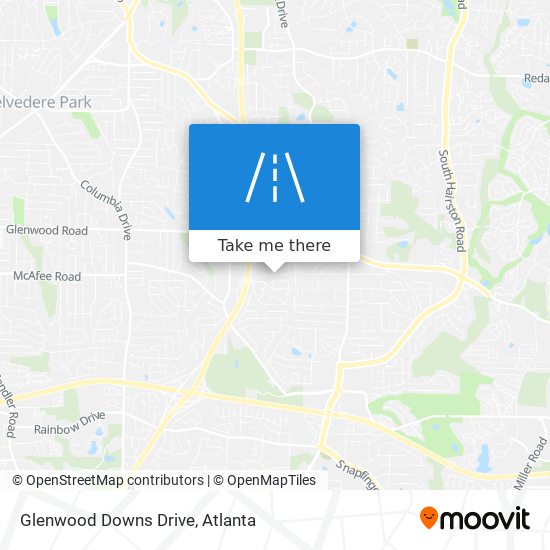 Glenwood Downs Drive map