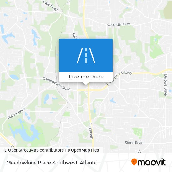 Meadowlane Place Southwest map