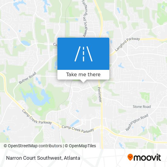 Mapa de Narron Court Southwest