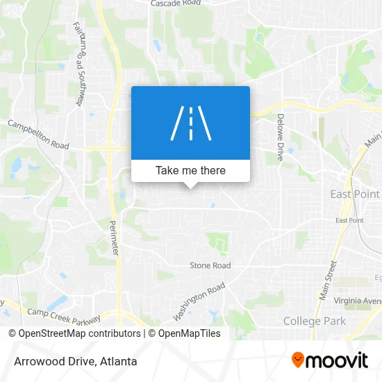 Arrowood Drive map