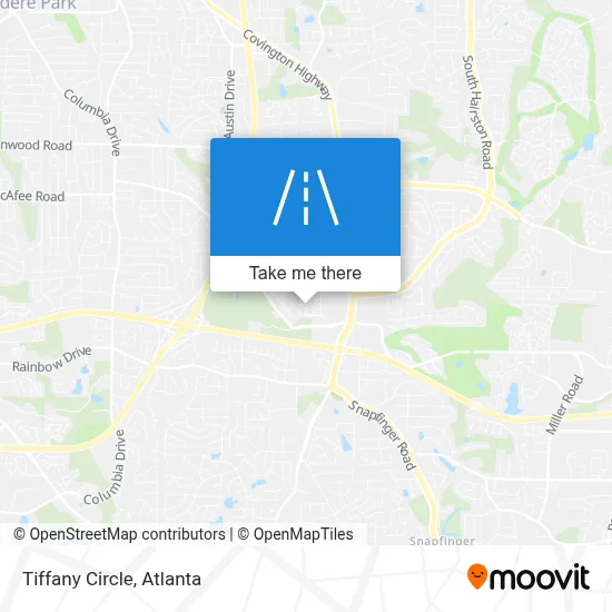 Tiffany Circle map