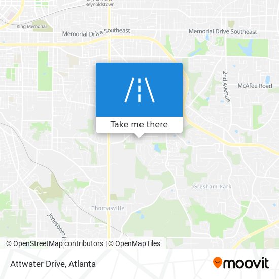 Attwater Drive map