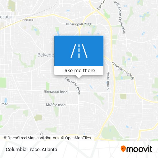 Columbia Trace map