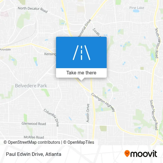 Paul Edwin Drive map