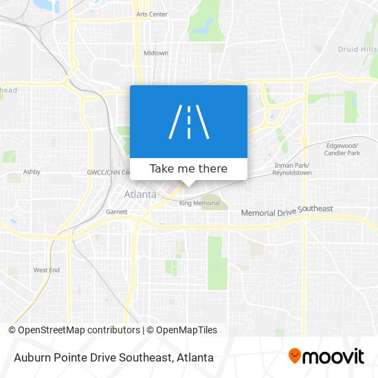 Mapa de Auburn Pointe Drive Southeast