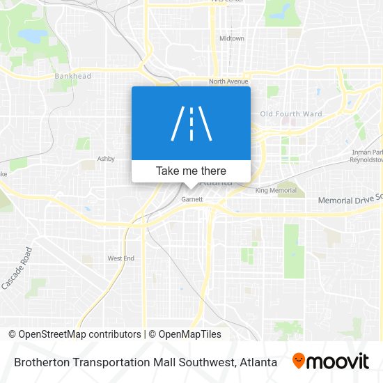 Mapa de Brotherton Transportation Mall Southwest