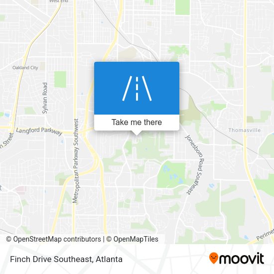 Finch Drive Southeast map