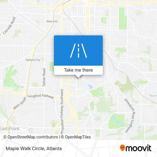 Mapa de Maple Walk Circle