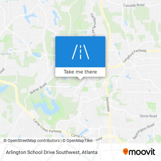 Arlington School Drive Southwest map