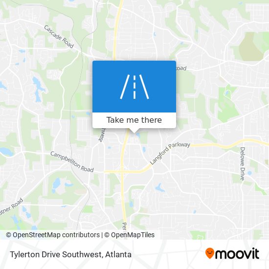 Mapa de Tylerton Drive Southwest