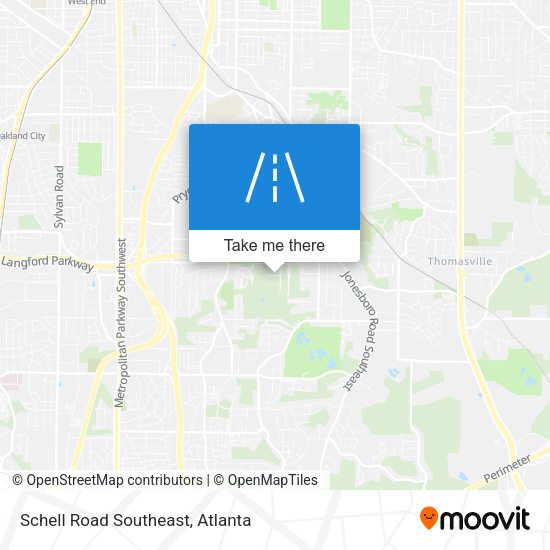 Schell Road Southeast map