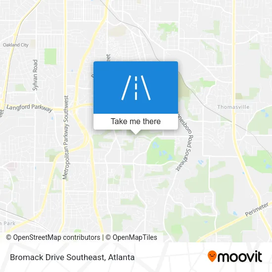 Bromack Drive Southeast map
