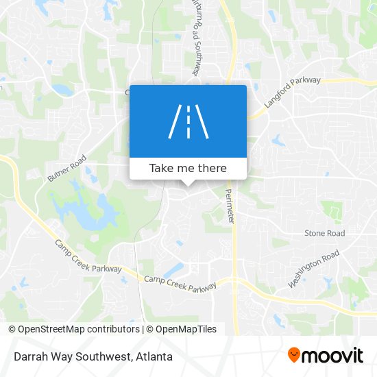 Darrah Way Southwest map