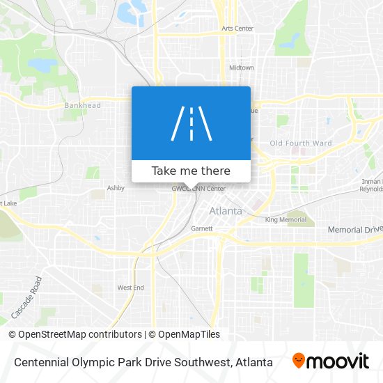 Mapa de Centennial Olympic Park Drive Southwest