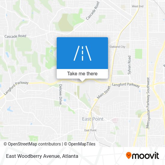 Mapa de East Woodberry Avenue