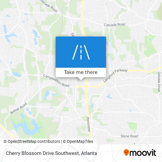 Mapa de Cherry Blossom Drive Southwest