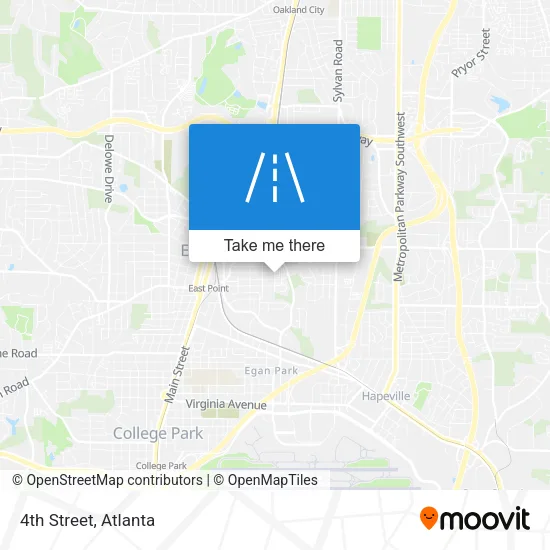 4th Street map