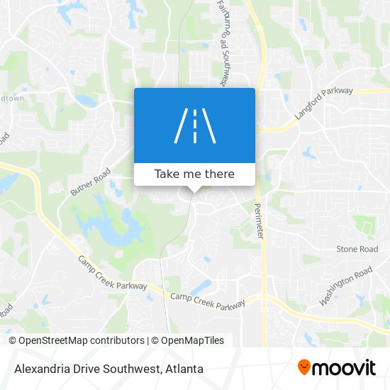 Mapa de Alexandria Drive Southwest