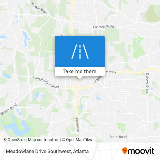 Meadowlane Drive Southwest map