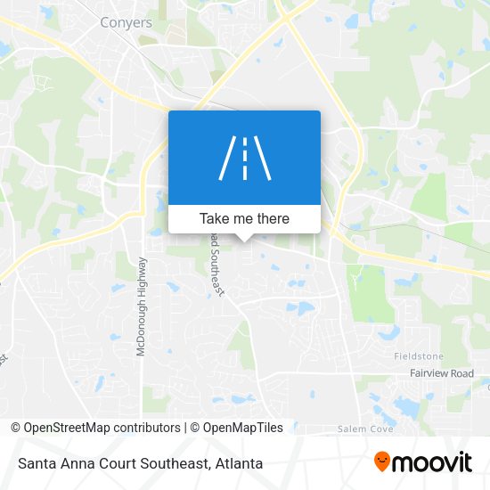 Mapa de Santa Anna Court Southeast