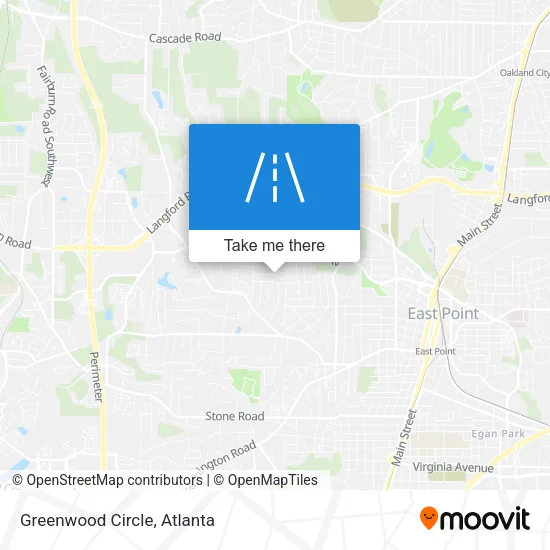 Greenwood Circle map