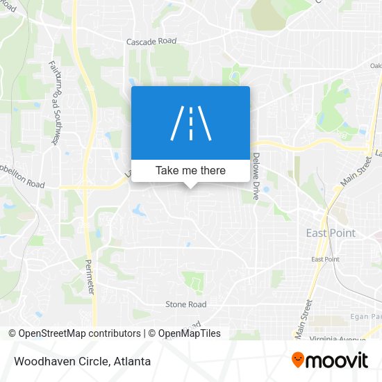 Mapa de Woodhaven Circle