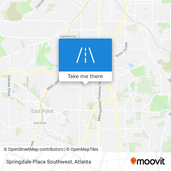 Mapa de Springdale Place Southwest