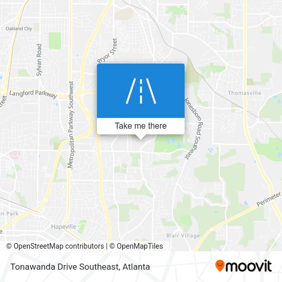 Tonawanda Drive Southeast map