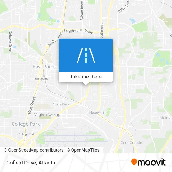 Cofield Drive map