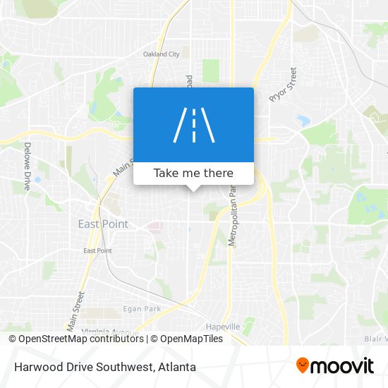 Harwood Drive Southwest map