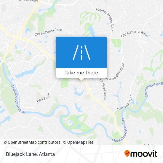 Bluejack Lane map