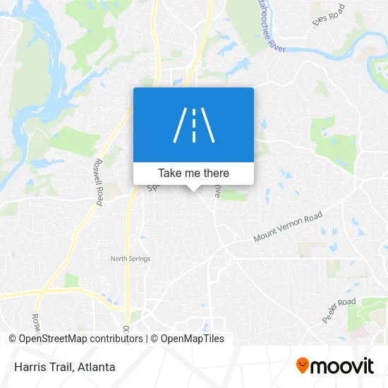 Harris Trail map