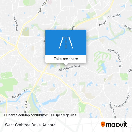 West Crabtree Drive map